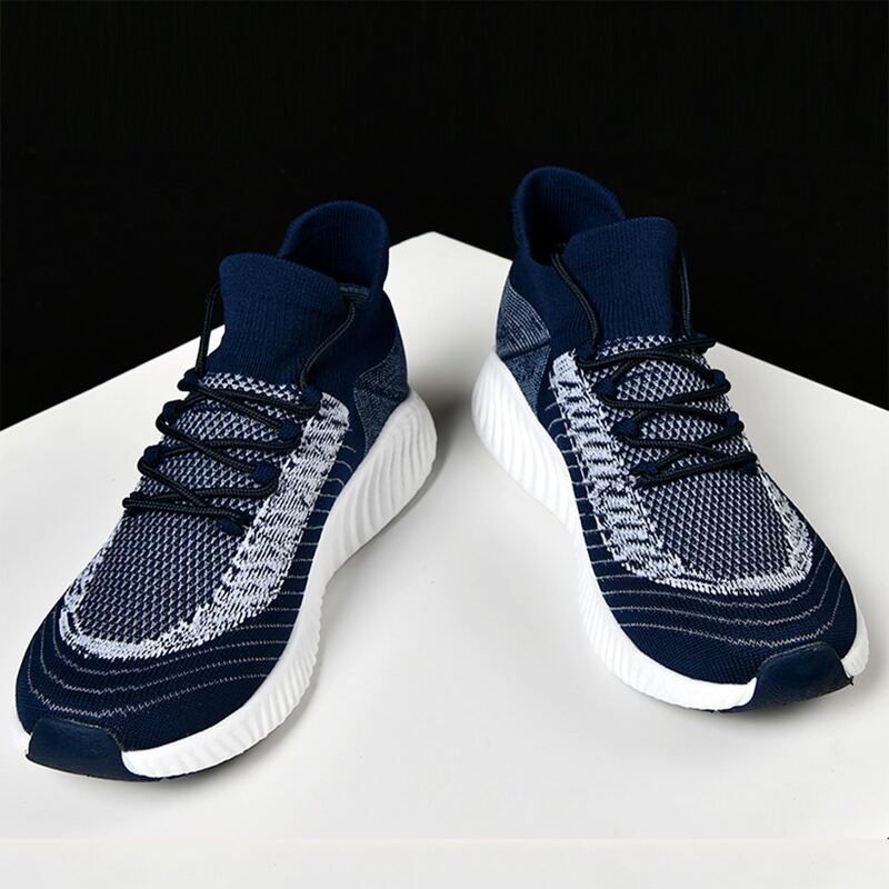 

Guys Color Block Lace-up Decor Sneakers, Blue