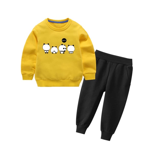 

Toddler Boys Panda Print Sweatshirt & Pocket Sweatpants, Multicolor