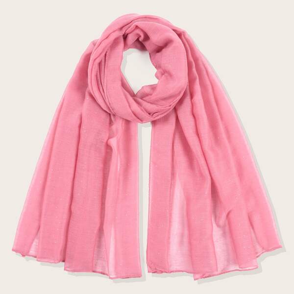 

Simple Plain Scarf, Pink