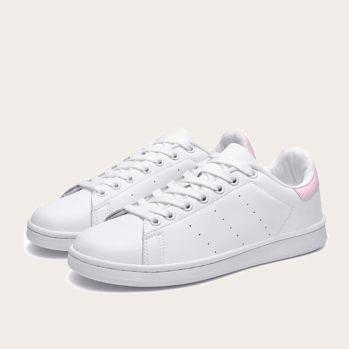 

Lace-up Front Skate Shoes, White