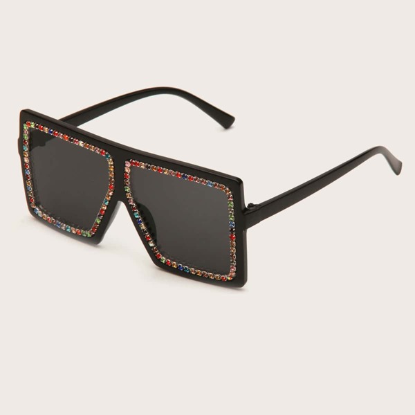 

Girls Rhinestone Decor Sunglasses, Black