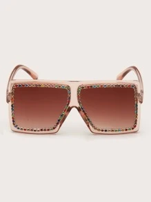 女孩水鑽裝飾太陽眼鏡