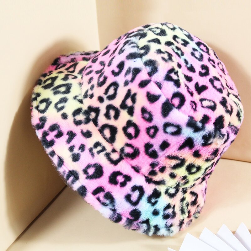 

Leopard Bucket Hat, Multicolor