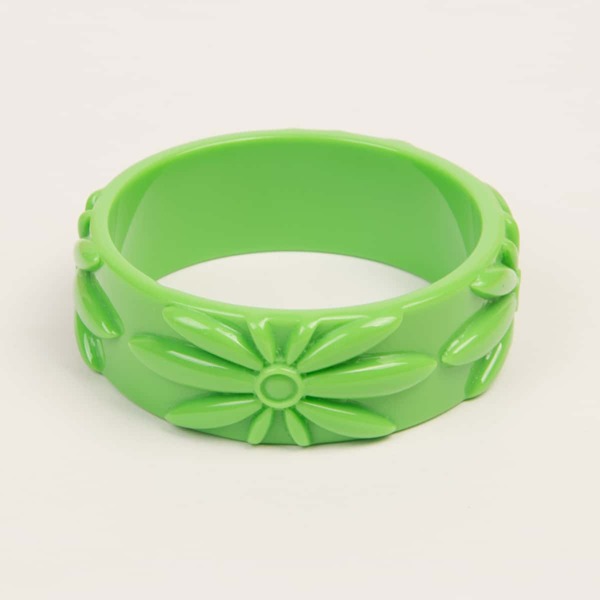 

Solid Resin Bangle, Green