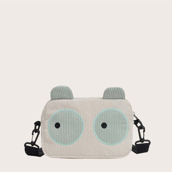

Girls Cartoon Design Crossbody Bag, Mint green