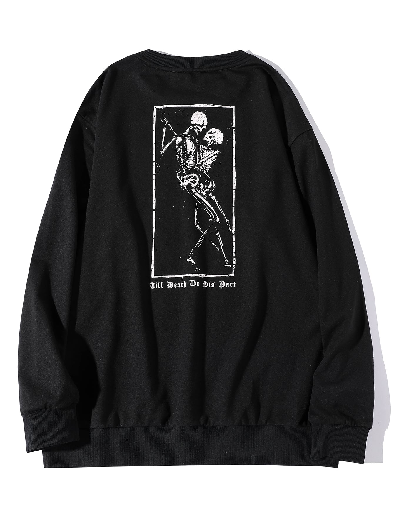 skull print sweatshirt