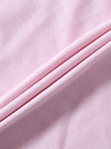 Manfinity Homme Men Striped Print Half Placket Polo Shirt - Baby Pink - View 4