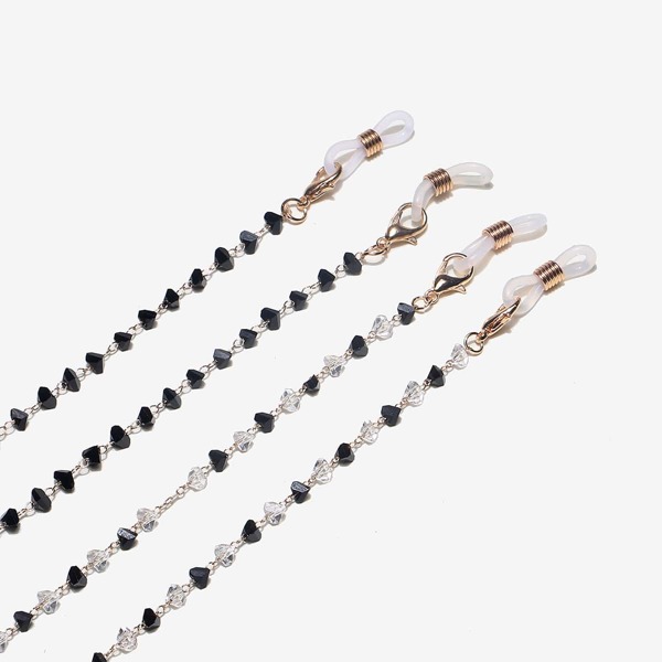 

2pcs Crystal Decor Glasses Chain, Multicolor