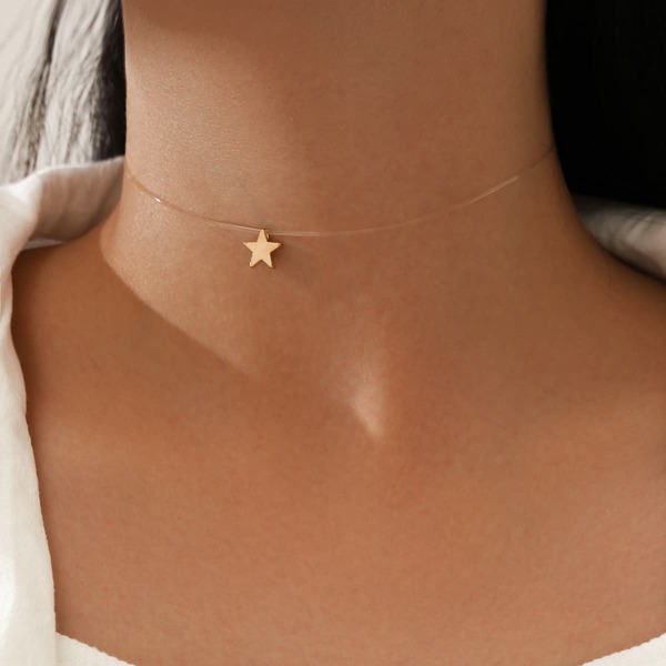

Star Design Choker, Gold