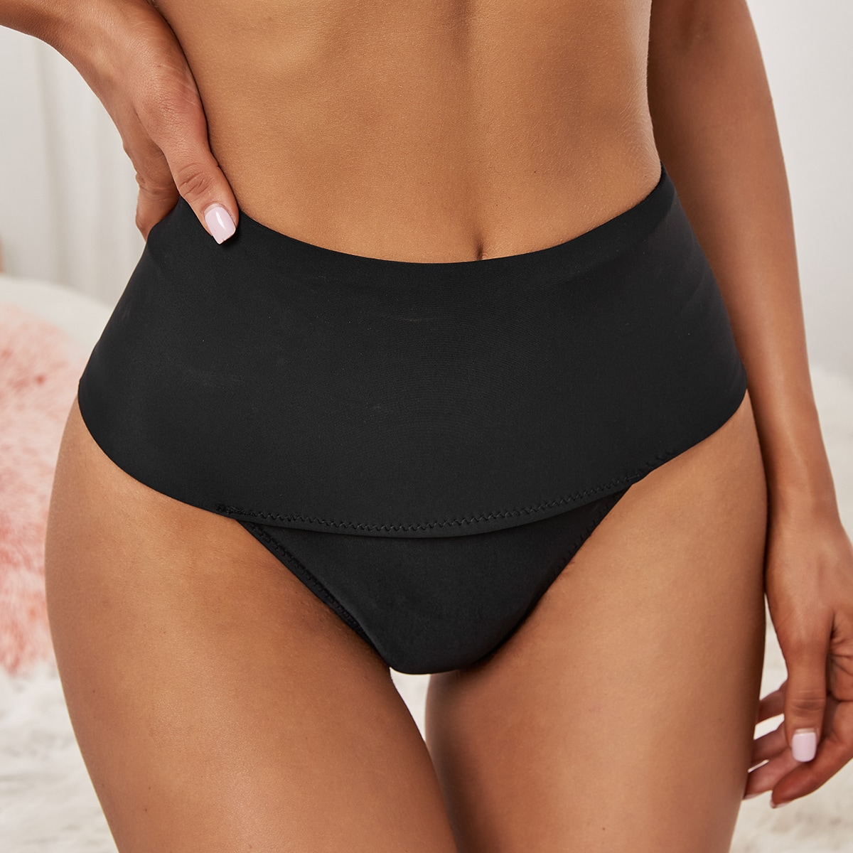 Image of High Waisted Shapewear Thong