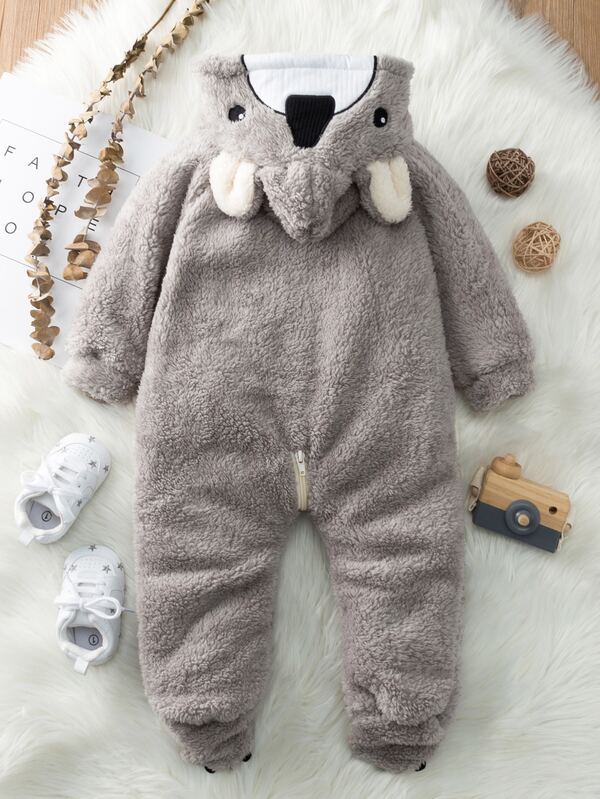 teddy onesie baby