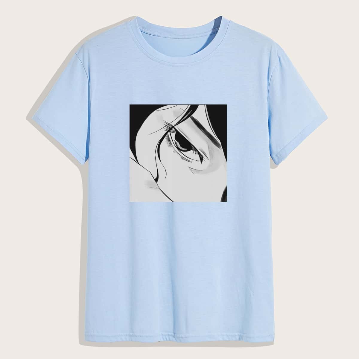 

Guys Comics Graphic Tee, Baby blue