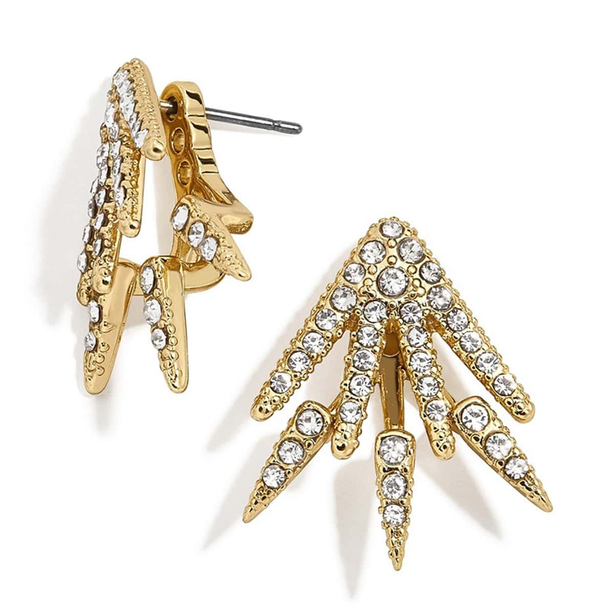 

Rhinestone Decor Ear Jacket, Gold