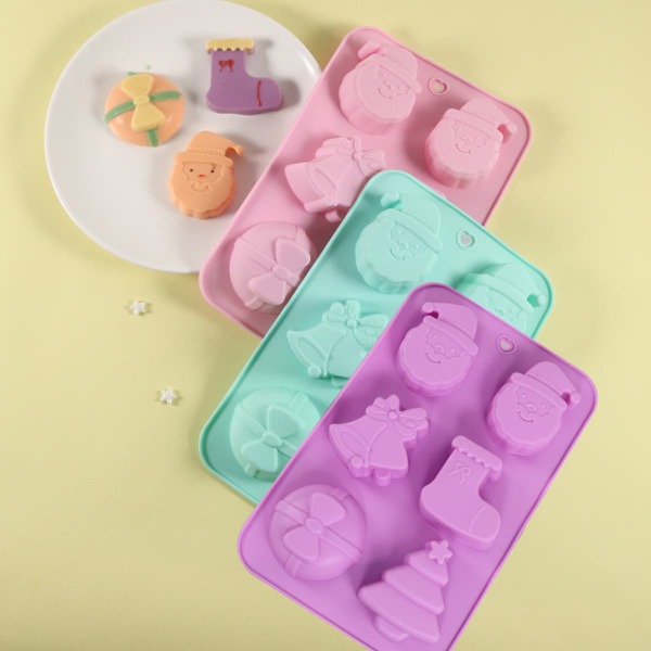

1pc Christmas Random Color Chocolate Mold, Multicolor