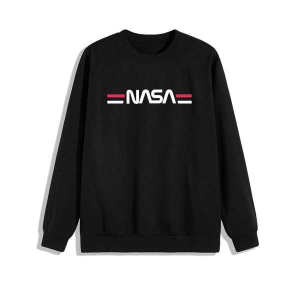 

Men Letter Graphic Sweatshirt, Black