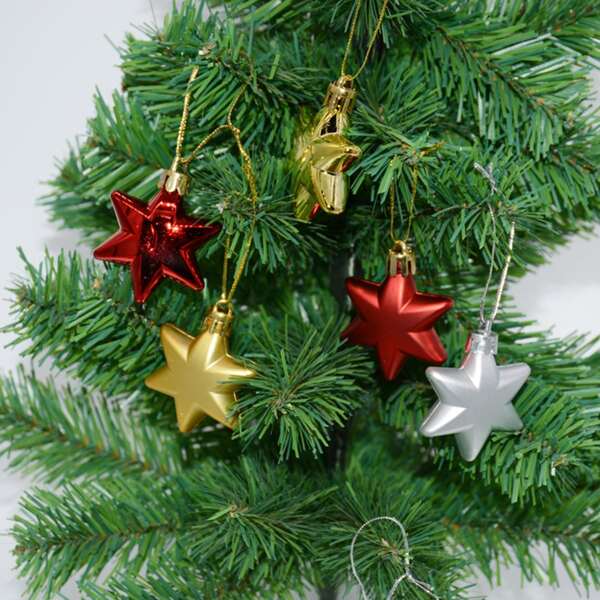 

12pcs Christmas Tree Random Hanging Ornament, Multicolor