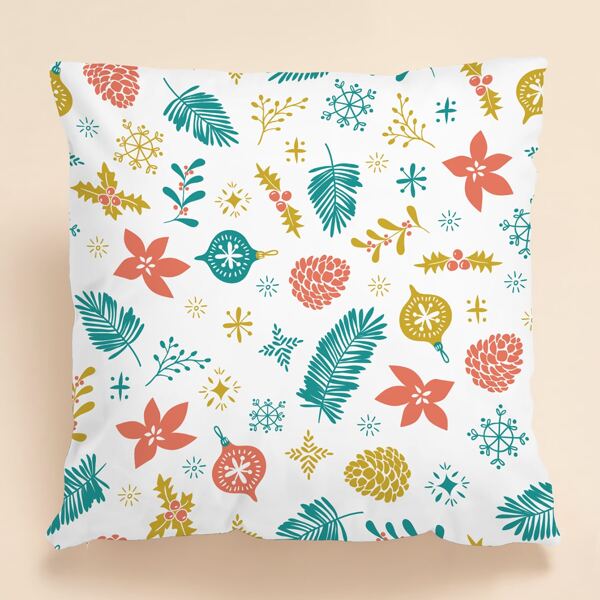 

Christmas Pattern Cushion Cover Without Filler, Multicolor