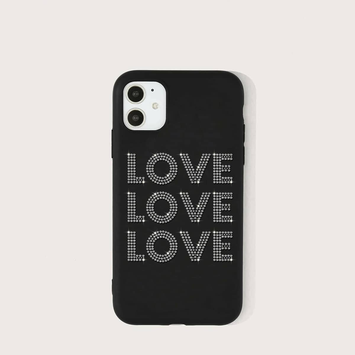 

Letter Graphic iPhone Case, Black