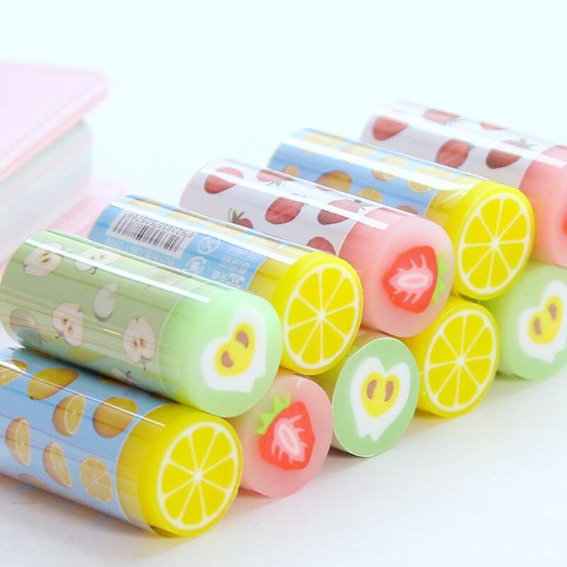 

1pc Fruit Pattern Random Eraser, Multicolor