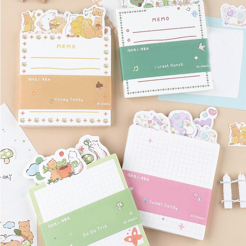 

1pc Cartoon Graphic Random Sticky Note, Multicolor