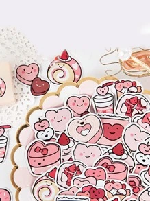 45入組卡通圖案貼紙 - 彩色 - 查看 1