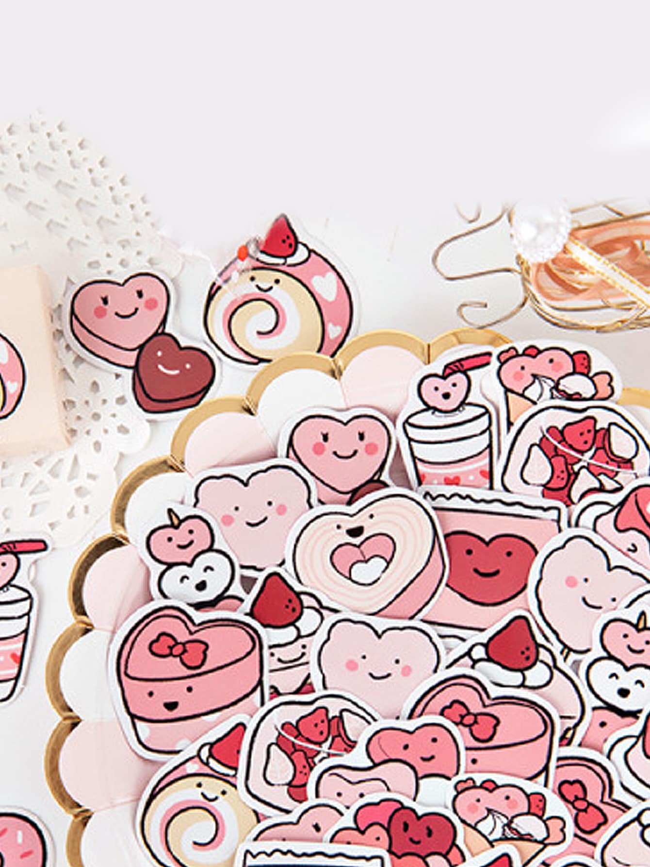 45入組卡通圖案貼紙 - 彩色 - 查看 1