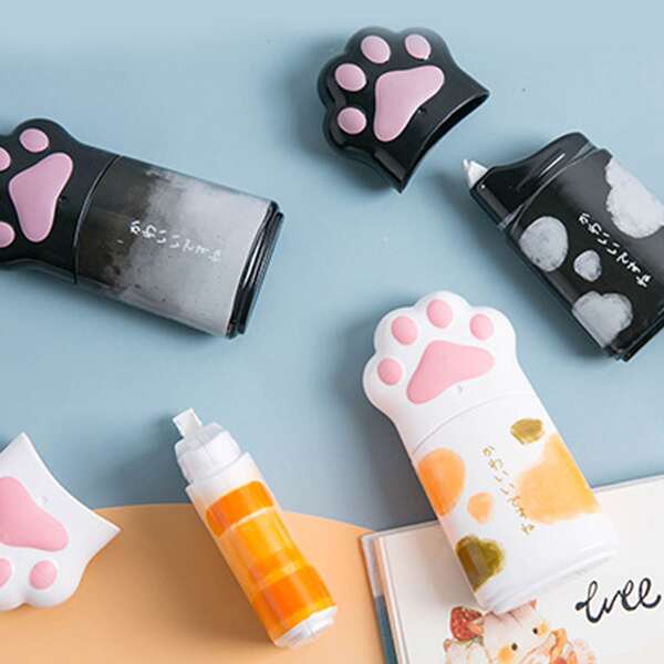 

1pc Cat Claw Shaped Random Correction Tape, Multicolor