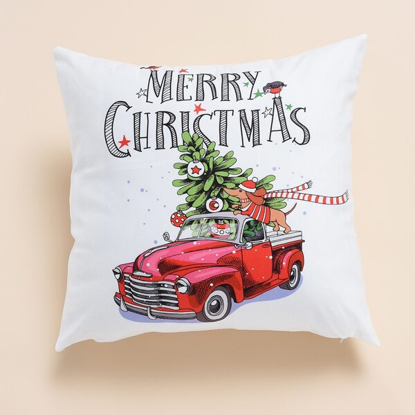 

Christmas Pattern Cushion Cover Without Filler, Multicolor