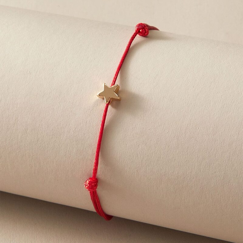 

Star Rope Bracelet, Red