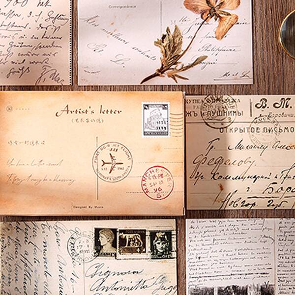 

30sheets Vintage Pattern Postcard, Multicolor