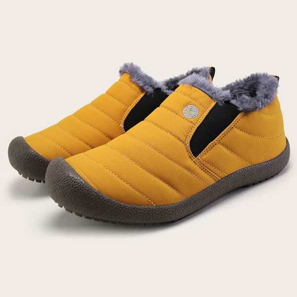 

Men Stitch Detail Boots, Yellow