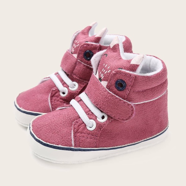

Baby Girls Cartoon Decor Sneakers, Hot pink