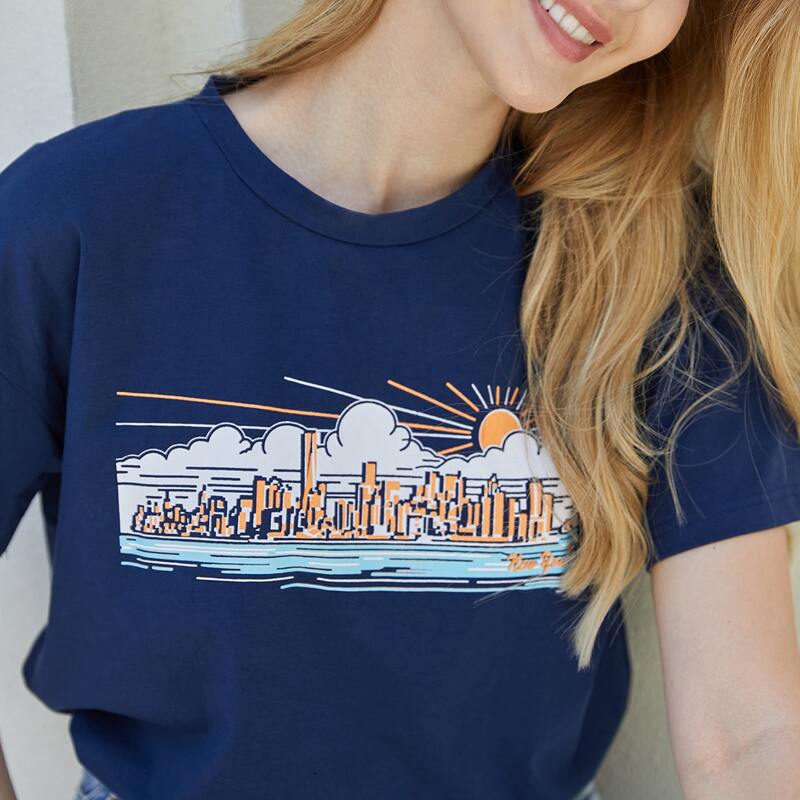 

Graphic Print Tee, Royal blue