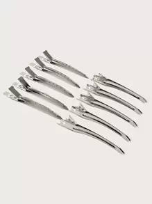 10PCS Professional Duckbill Hair Sectioning Clips – Silver Wave Grip Alligator Hair Clips For Styling, Cutting, Perming & Coloring – Non-Slip Flat Hair Clamps For Precise Partitioning – Metal Hairdressing Tools For Salon, Barber & Home Use – Heat-Resistant & Anti-Slip Design, Back To School, Travel Holiday Essentials, Hair Accessories For Women, Slick Back Brush, Barber Accessories, Hair Dryer, Hair, Barber, Hair Tools, Hair Products,Hair Dryer,Hair, Accessories, Hair Products, Hair Tools, Hair Stuff, Hair Care, Curly Hair Brush, Barber, Barber Accessories, Hairdressing Equipment,Hair,Travel,Hair Products,Hair Tools,Hair Stuff,Barber,Barber Accessories,Barbershop,Hairdressing Equipment - Silver - View 1