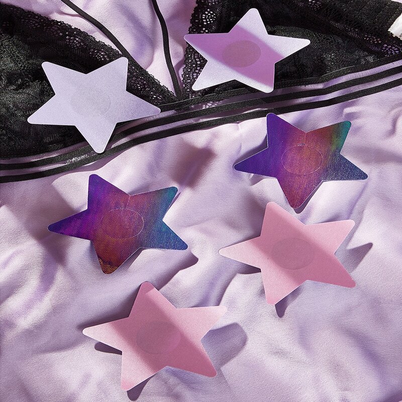 

3pairs Star Shaped Nipple Cover, Multicolor