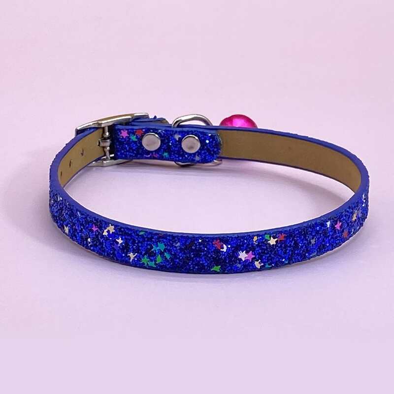 

Sequin Decor Cat Collar, Blue
