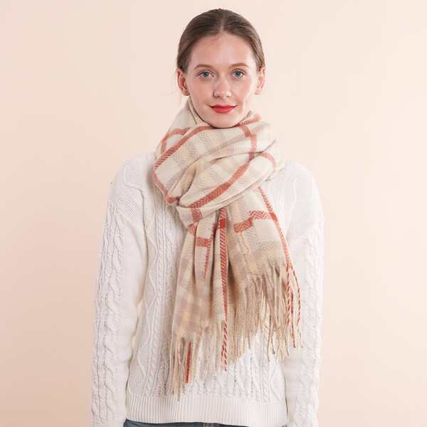 

Plaid Pattern Scarf, Multicolor