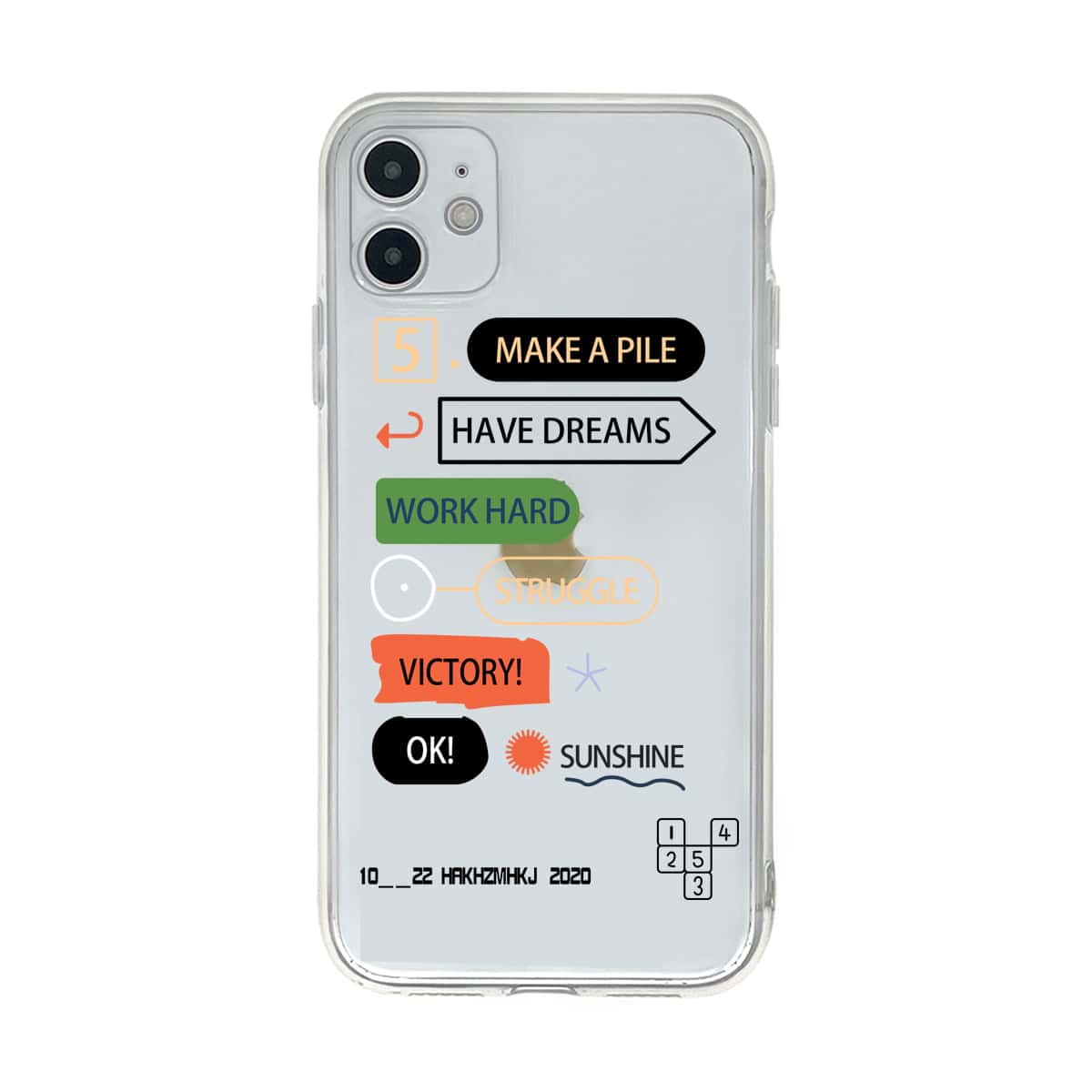 

Letter Graphic iPhone Case, Clear