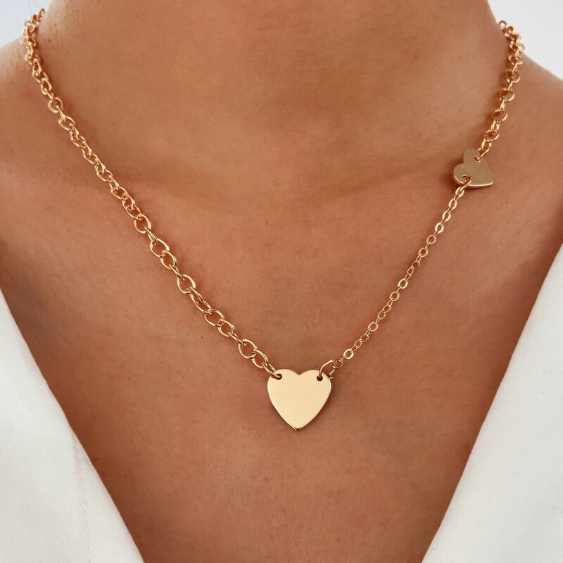 

Heart Design Necklace, Gold