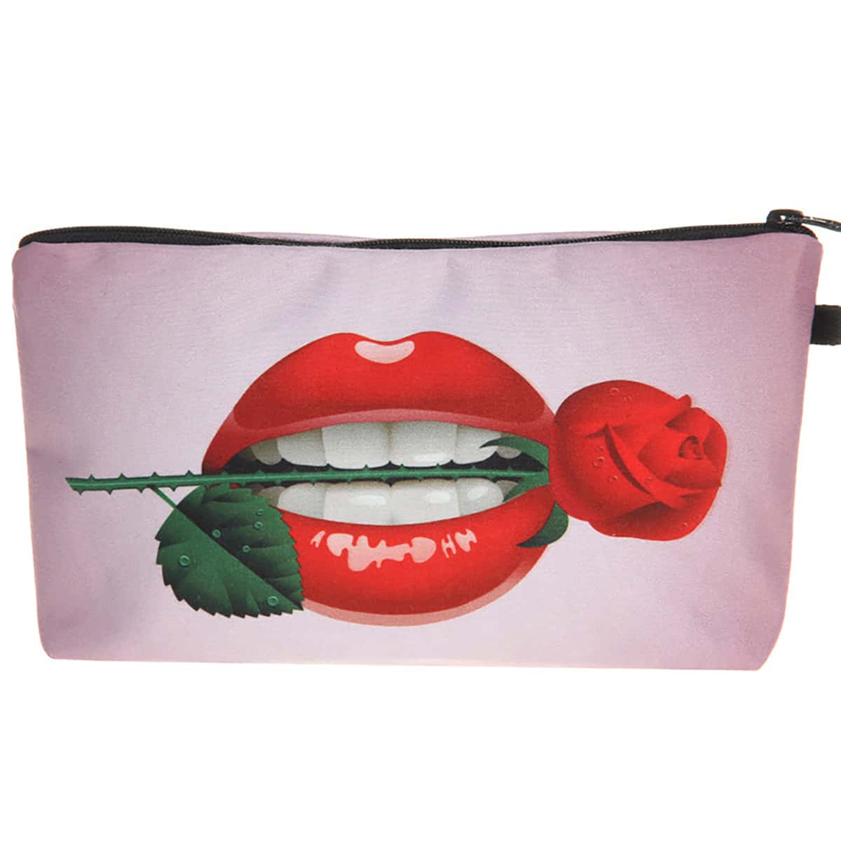 

Lip Print Pencil Bag, Multicolor