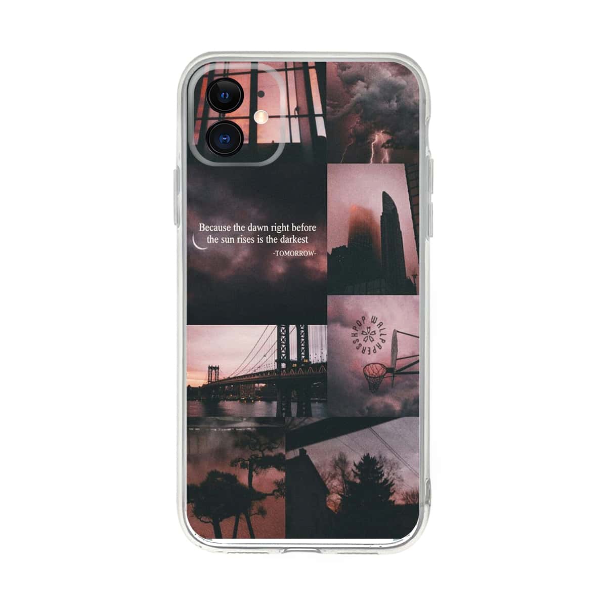 

Landscape & Letter Graphic iPhone Case, Multicolor
