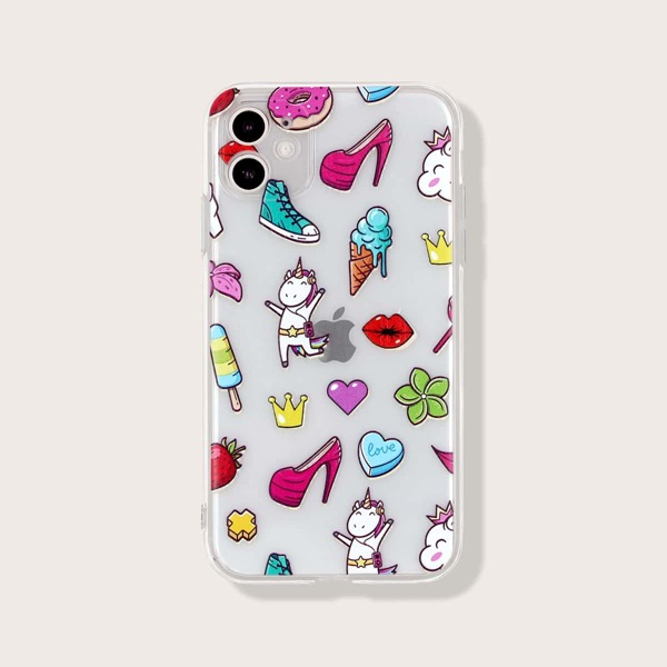 

Cartoon Graphic iPhone Case, Multicolor