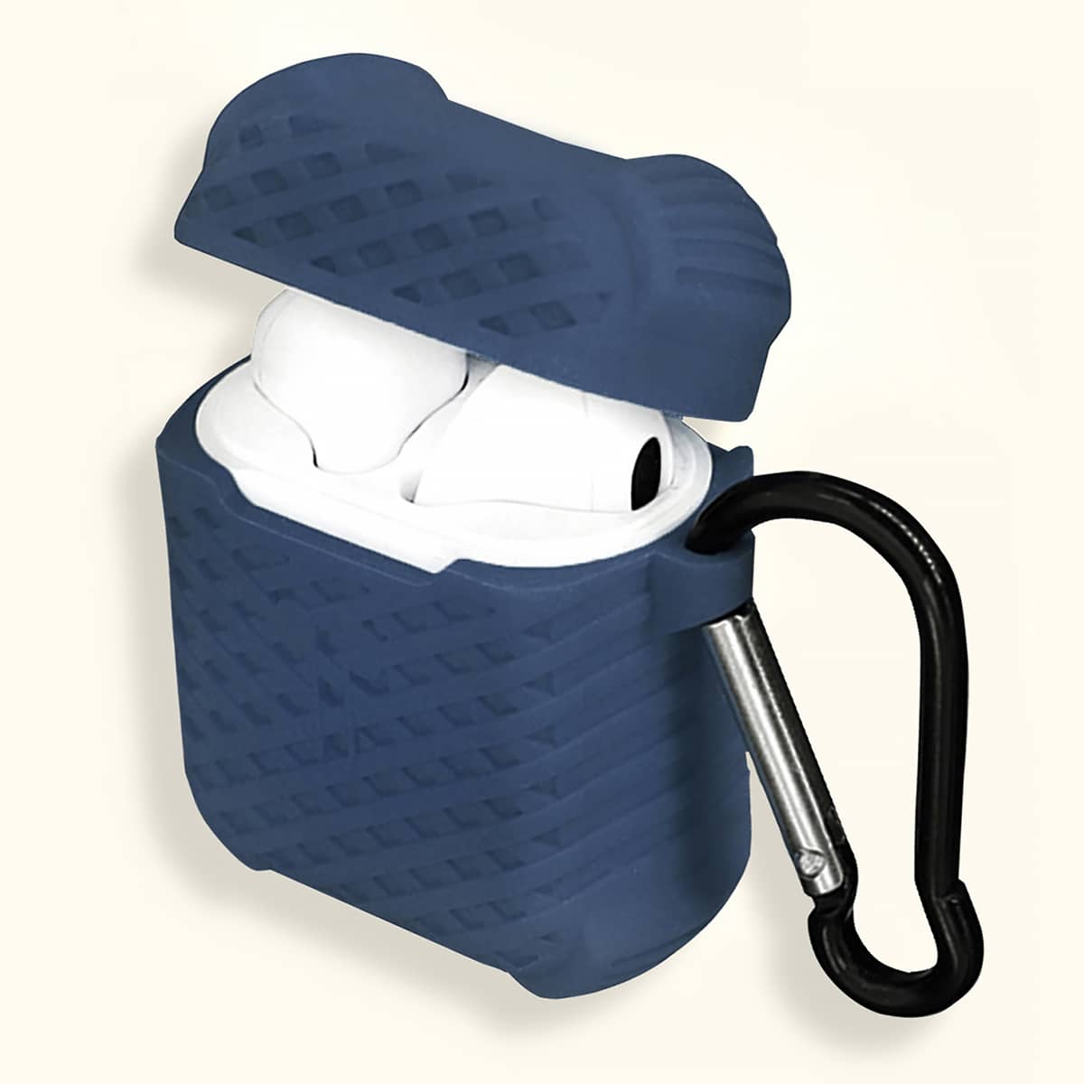 

Plain AirPods Case With Hook, Navy blue