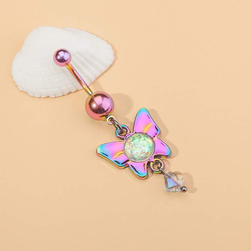 

Butterfly Belly Ring, Multicolor