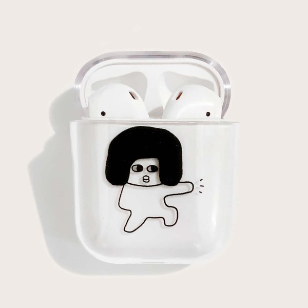 

Прозрачный чехол для AirPods с мультипликационным рисунком