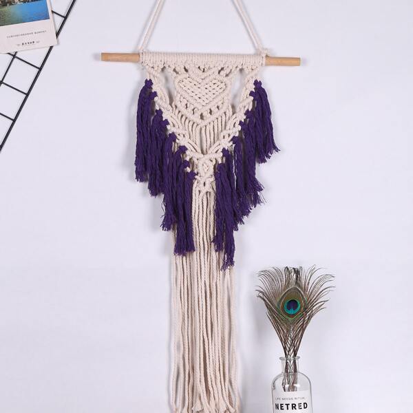 

1pc Woven Wall Hanging, Multicolor