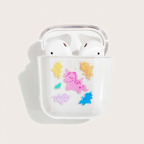 

Прозрачный чехол для AirPods с мультипликационным рисунком