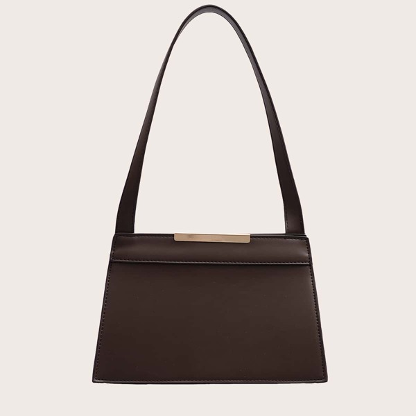

Simple Shoulder Bag, Coffee brown