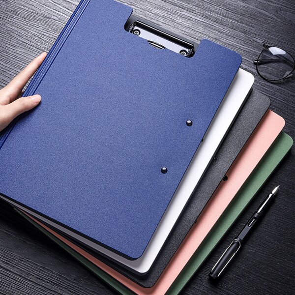 

1pc Random Color File Foldover Clipboard, Multicolor