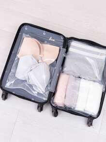 2 piezas bolsa de zapato transparente - transparente - Ver 5